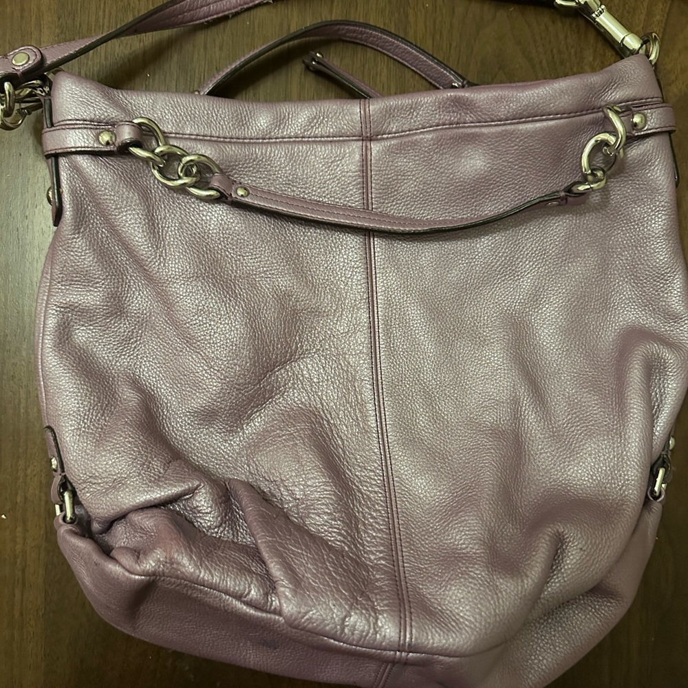 Coach bag lavender leather